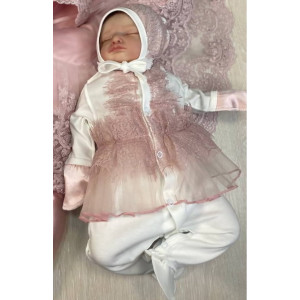 Нарядный комплект Карамелька пудра