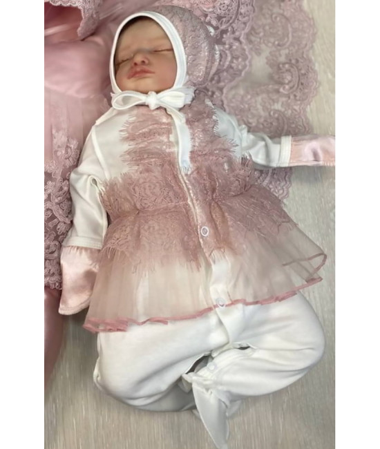 Нарядный комплект Карамелька пудра