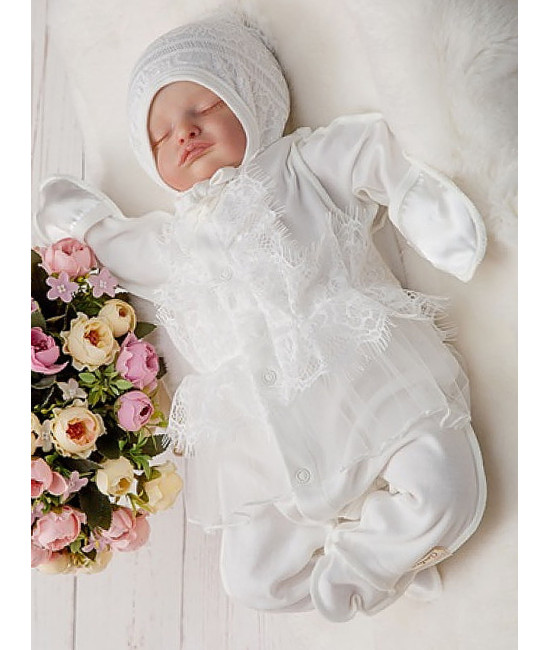 Нарядный комплект Карамелька молочный