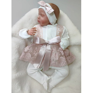 Нарядный комплект Кокетка пудра