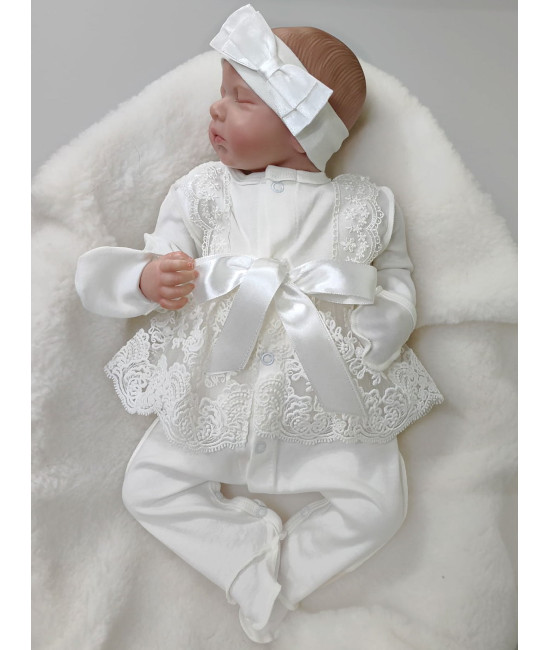 Нарядный комплект Кокетка молочный