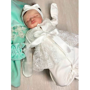 Нарядный комплект Кокетка молочный