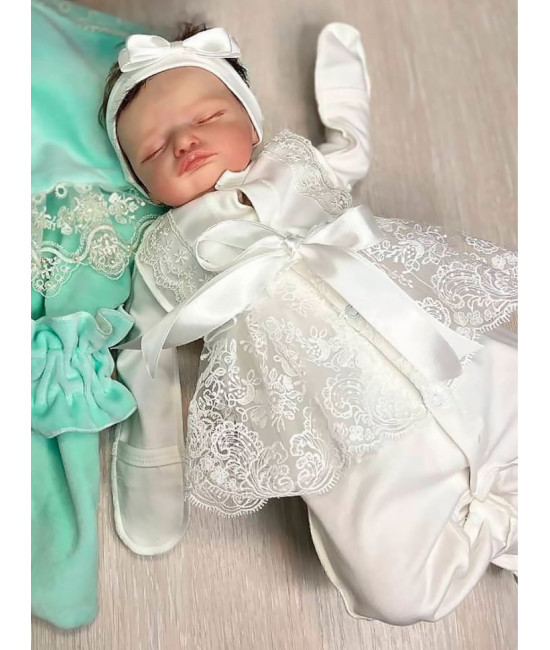 Нарядный комплект Кокетка молочный