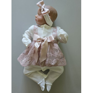 Нарядный комплект Кокетка пудра