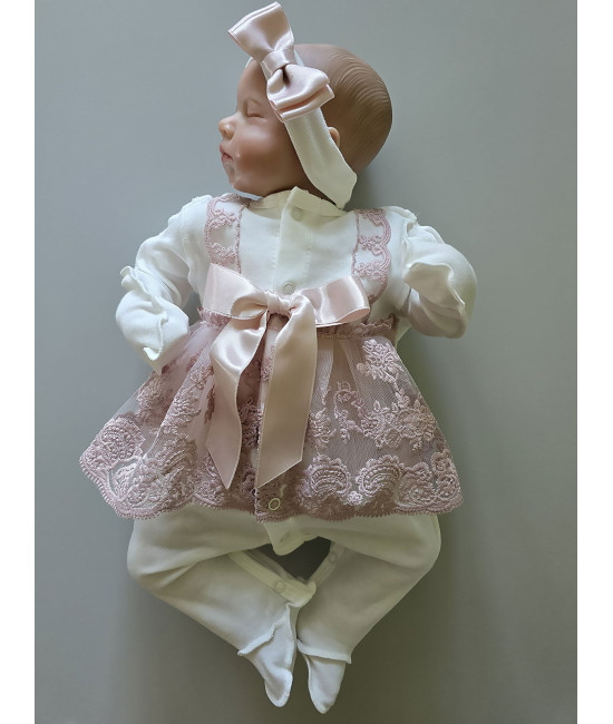 Нарядный комплект Кокетка пудра