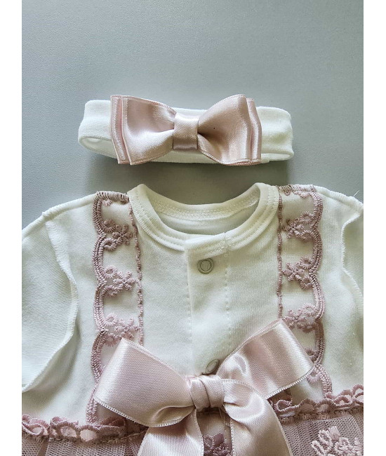 Нарядный комплект Кокетка пудра