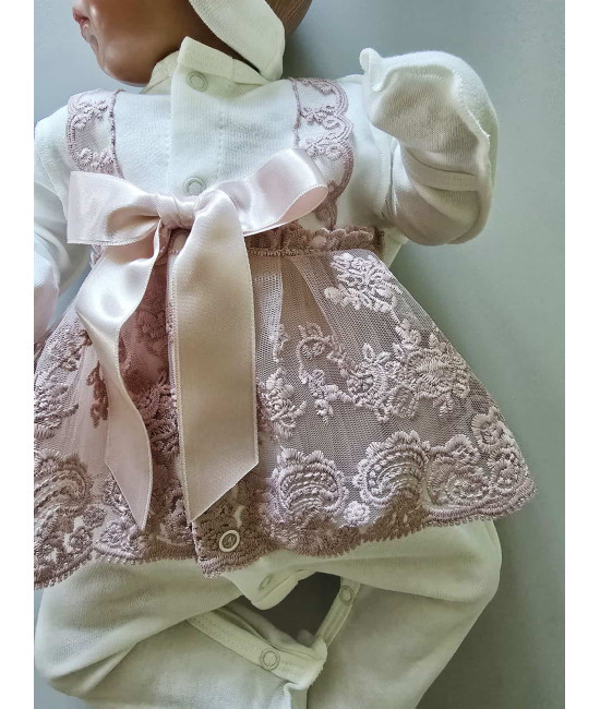 Нарядный комплект Кокетка пудра