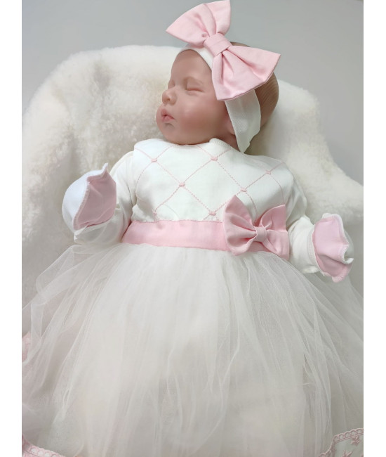 Платье для новорожденных Кокетка