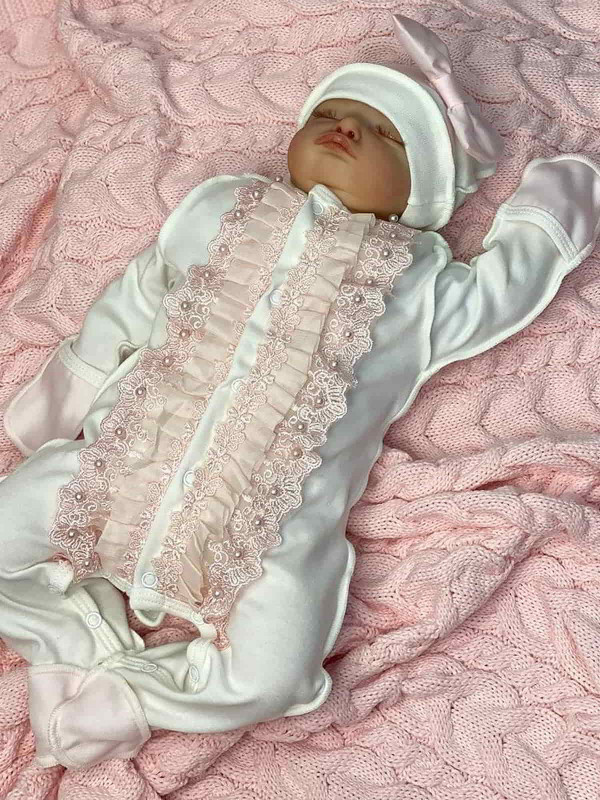 Комбинезон с шапочкой Кристи розовый