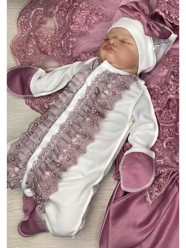 Комбинезон с шапочкой Кристи сиреневый