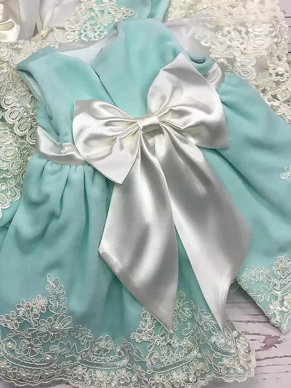 Платье с повязкой и комбинезоном Лея бархат тиффани