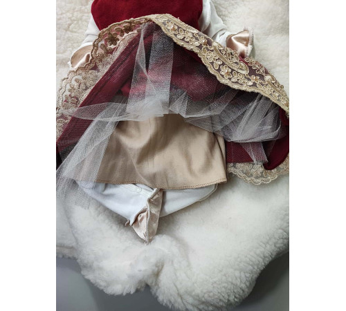 Комплект на выписку Бекки-Лея бордовый