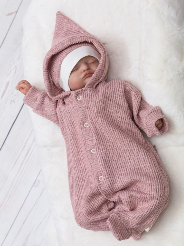 Комбинезон с шапочкой Магнолия пудра