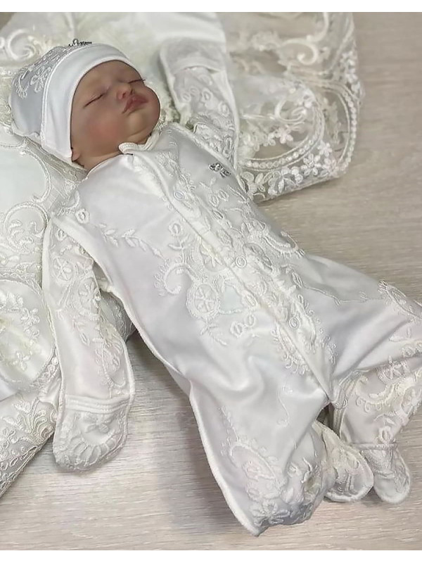 Комбинезон с шапочкой МариМар молочный