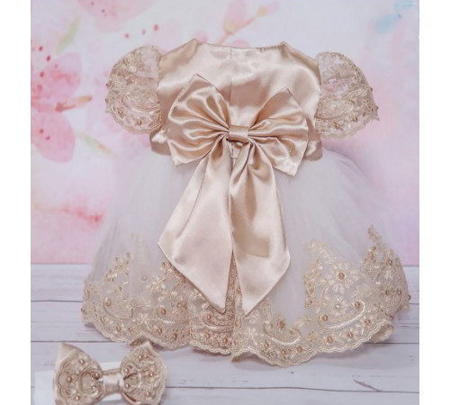 Платье для новорожденных Маркиза какао