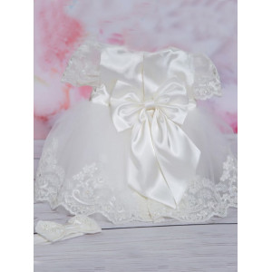 Платье для новорожденных Маркиза молочный