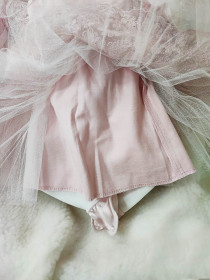 Платье для новорожденных Маркиза пудра