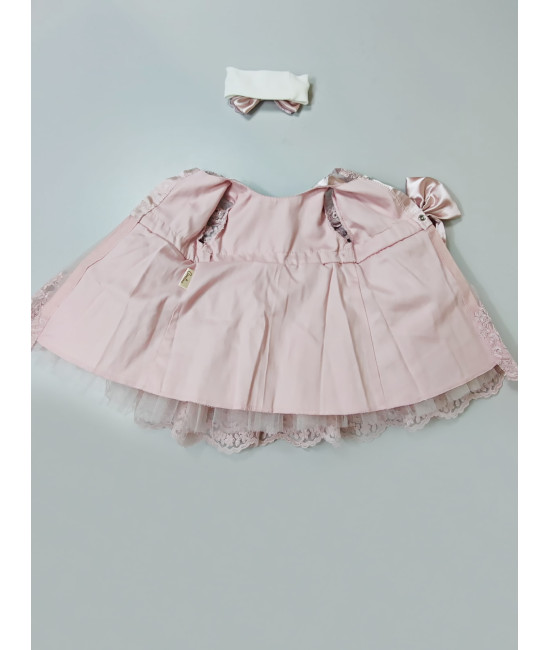 Платье для новорожденных Маркиза пудра