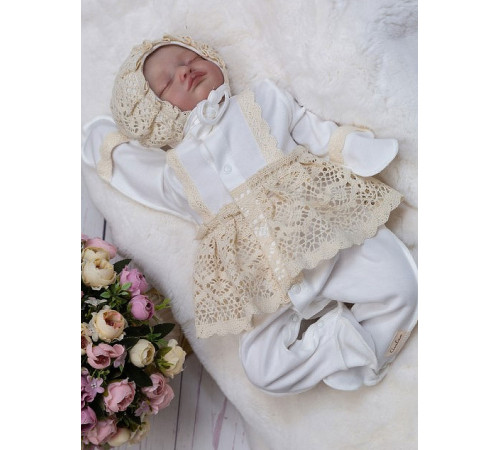 Нарядный комплект Мелисса крем