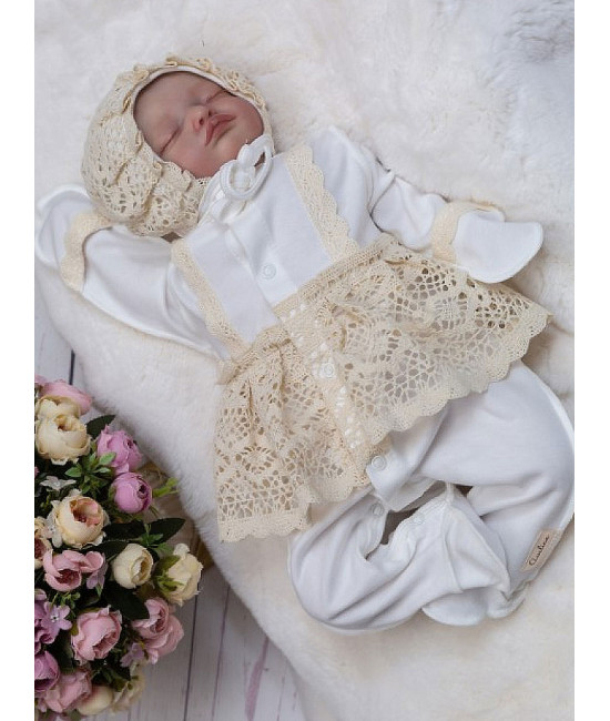 Нарядный комплект Мелисса крем