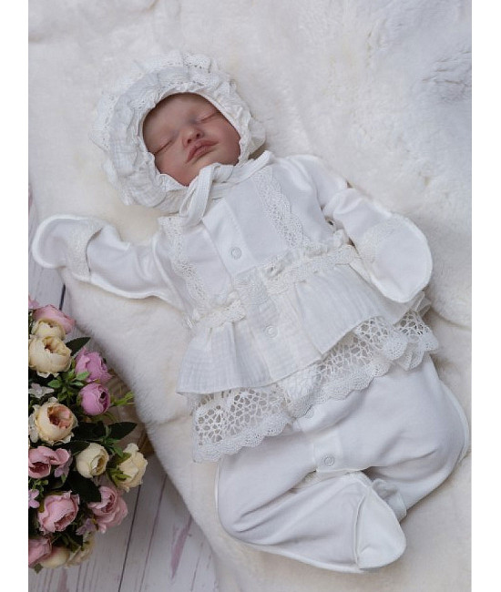 Нарядный комплект Мисс молочный