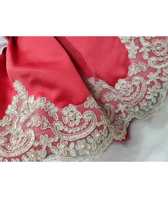 Платье для новорожденных Милана красное