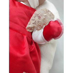 Платье для новорожденных Милана красное