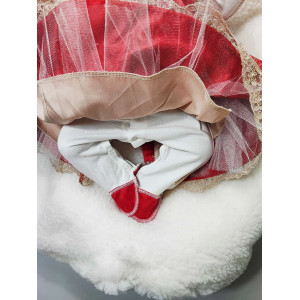 Платье для новорожденных Милана красное