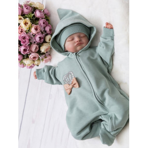Комбинезон с шапочкой Мираж аквамарин