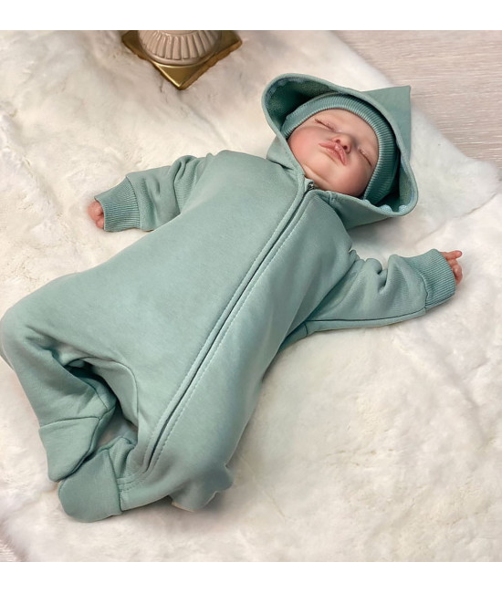 Комбинезон с шапочкой Мираж аквамарин