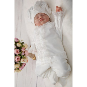 Велюровый комплект Модница молочный