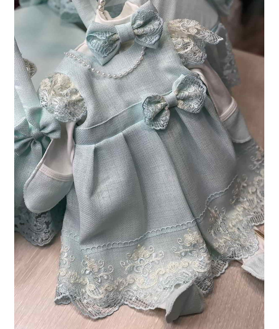 Платье для новорожденных Неаполь тиффани