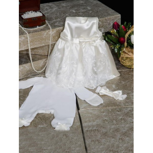 Платье для новорожденных Принцесса шампань