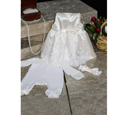 Комплект на выписку Императорский-Принцесса молочный