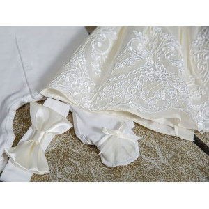 Платье для новорожденных Принцесса шампань