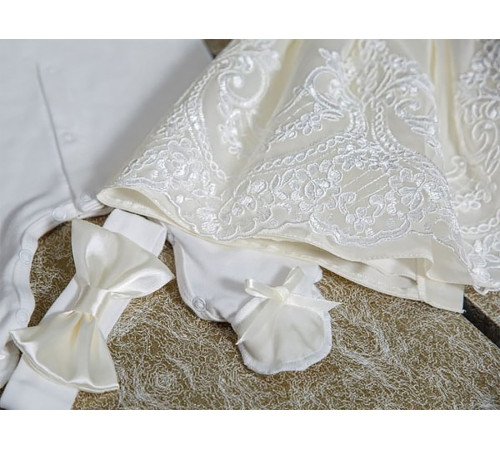 Комплект на выписку Императорский-Принцесса молочный