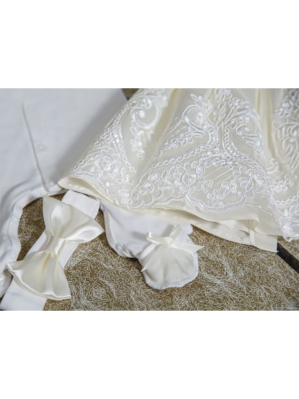 Комплект на выписку Императорский-Принцесса молочный