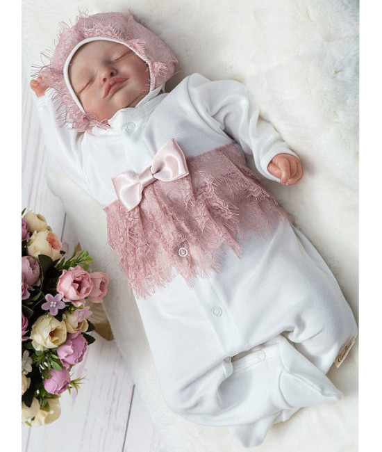 Нарядный комплект Стефи пудра