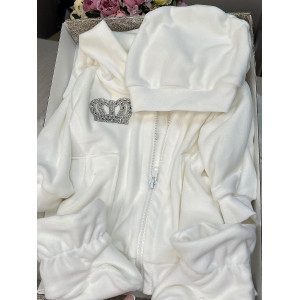 Велюровый комплект Стиляга молочный