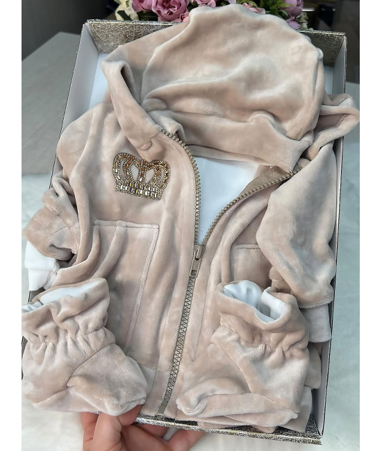 Велюровый комплект Стиляга какао