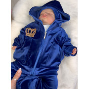 Велюровый комплект Стиляга яркий синий