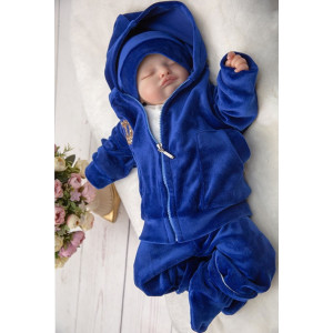 Велюровый комплект Стиляга яркий синий