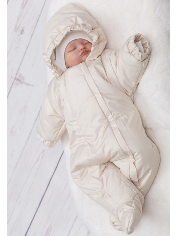 Демисезонный комбинезон Стрит кремовый