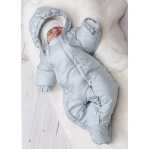 Комбинезон для новорожденных Стрит серо-голубой