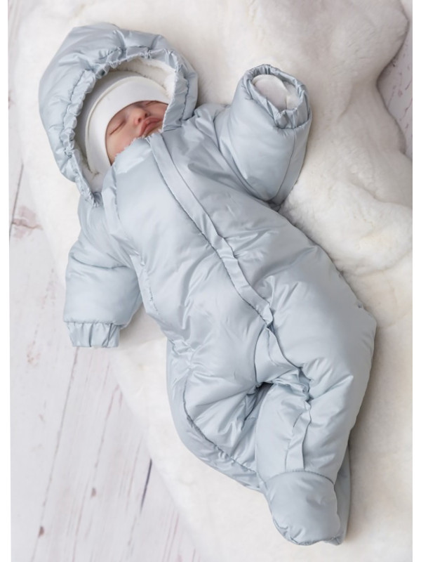 Демисезонный комбинезон Стрит серо-голубой