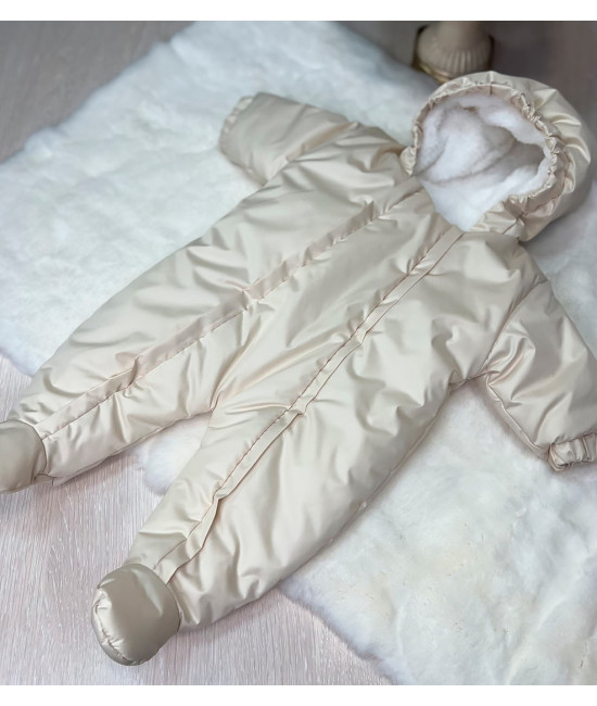 Комбинезон для новорожденных Стрит кремовый