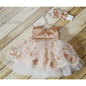 Платье для новорожденных Великолепная роскошь какао