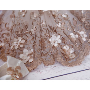 Платье для новорожденных Великолепная роскошь молочный-какао