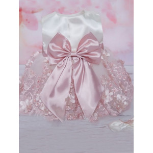 Платье для новорожденных Великолепная роскошь молочный-пудра