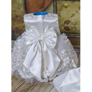 Платье для новорожденных Великолепная роскошь молочный